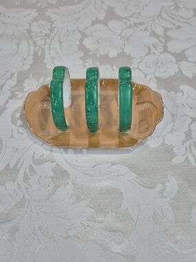 Noritake Vintage Toast Holder Made In Japan Hand Painted